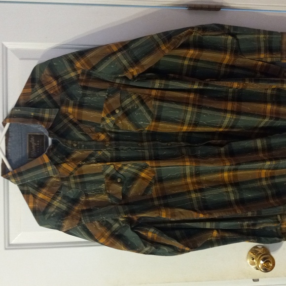 Men's retro Wrangler Western shirt - Picture 1 of 9